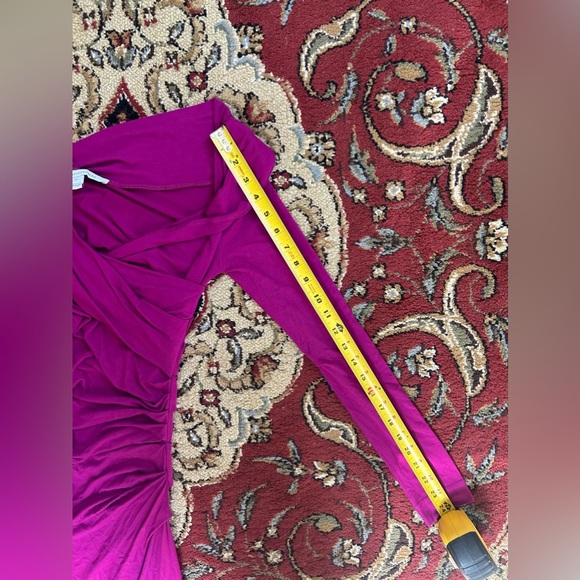 Diane von Furstenberg Lotus Berry Bentley Ruched Wrap-Style Dress - Size… - Picture 9 of 9